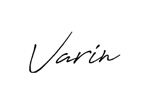 Varin stylish signature style. Best Handwritten Sign (Antro_Vectra_Bolder) for my name. Handwritten Signature Collection Ideas for my name Varin. Varin signature style 7 images and pictures png