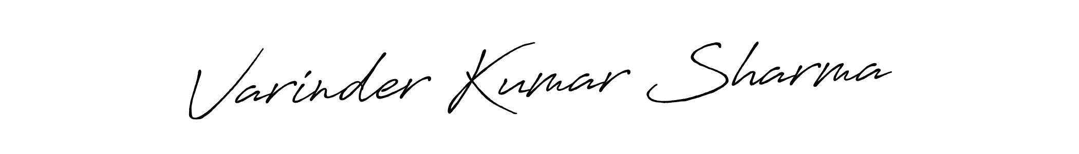 Use a signature maker to create a handwritten signature online. With this signature software, you can design (Antro_Vectra_Bolder) your own signature for name Varinder Kumar Sharma. Varinder Kumar Sharma signature style 7 images and pictures png