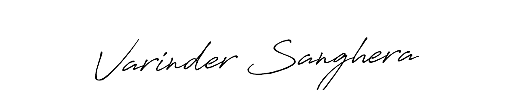 How to make Varinder Sanghera signature? Antro_Vectra_Bolder is a professional autograph style. Create handwritten signature for Varinder Sanghera name. Varinder Sanghera signature style 7 images and pictures png