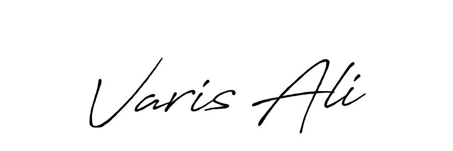 It looks lik you need a new signature style for name Varis Ali. Design unique handwritten (Antro_Vectra_Bolder) signature with our free signature maker in just a few clicks. Varis Ali signature style 7 images and pictures png