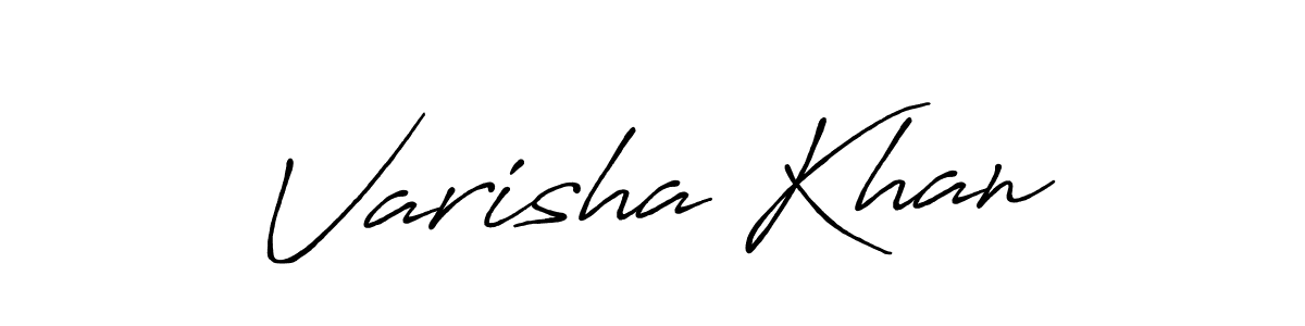 The best way (Antro_Vectra_Bolder) to make a short signature is to pick only two or three words in your name. The name Varisha Khan include a total of six letters. For converting this name. Varisha Khan signature style 7 images and pictures png