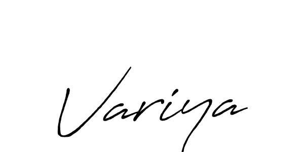 It looks lik you need a new signature style for name Variya. Design unique handwritten (Antro_Vectra_Bolder) signature with our free signature maker in just a few clicks. Variya signature style 7 images and pictures png