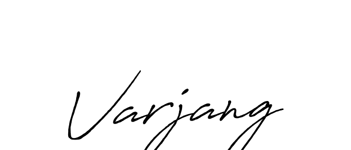 It looks lik you need a new signature style for name Varjang. Design unique handwritten (Antro_Vectra_Bolder) signature with our free signature maker in just a few clicks. Varjang signature style 7 images and pictures png