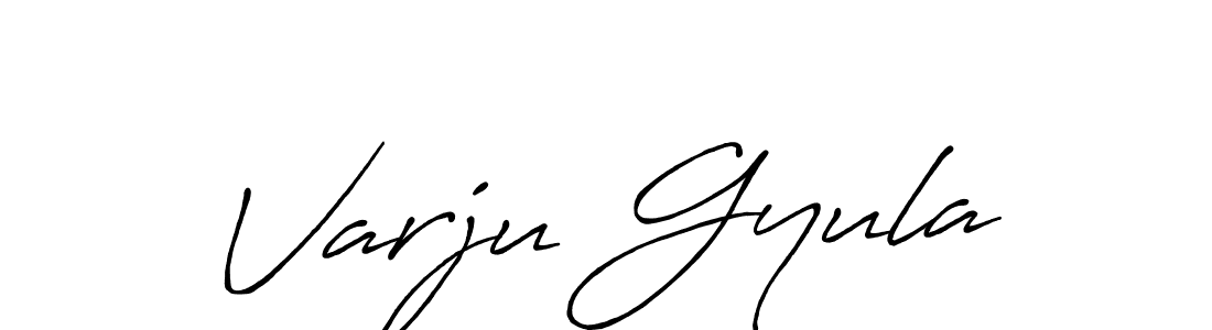 Make a short Varju Gyula signature style. Manage your documents anywhere anytime using Antro_Vectra_Bolder. Create and add eSignatures, submit forms, share and send files easily. Varju Gyula signature style 7 images and pictures png