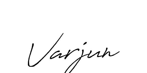 Varjun stylish signature style. Best Handwritten Sign (Antro_Vectra_Bolder) for my name. Handwritten Signature Collection Ideas for my name Varjun. Varjun signature style 7 images and pictures png