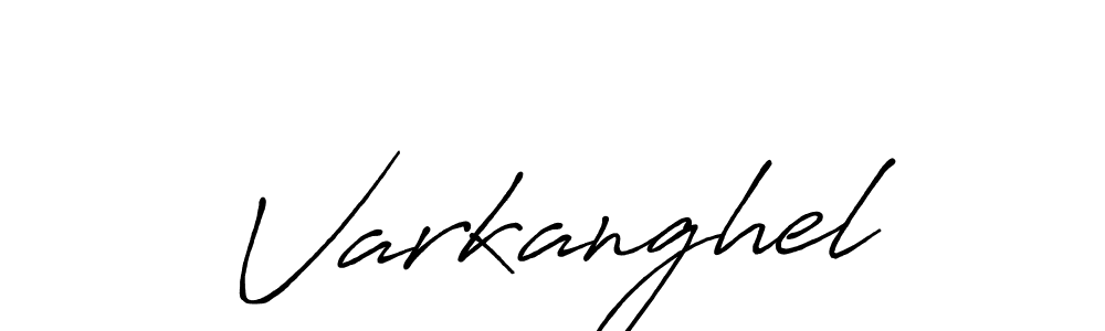 How to make Varkanghel name signature. Use Antro_Vectra_Bolder style for creating short signs online. This is the latest handwritten sign. Varkanghel signature style 7 images and pictures png