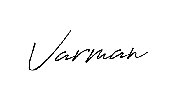 Design your own signature with our free online signature maker. With this signature software, you can create a handwritten (Antro_Vectra_Bolder) signature for name Varman. Varman signature style 7 images and pictures png