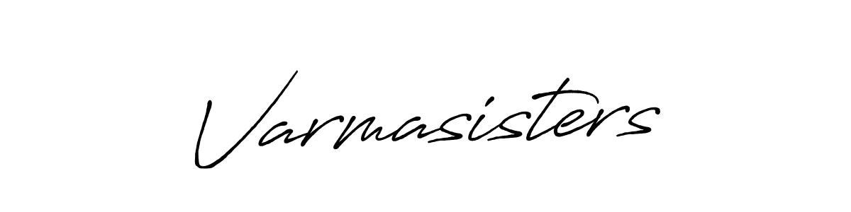 Create a beautiful signature design for name Varmasisters. With this signature (Antro_Vectra_Bolder) fonts, you can make a handwritten signature for free. Varmasisters signature style 7 images and pictures png