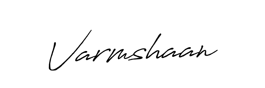 Varmshaan stylish signature style. Best Handwritten Sign (Antro_Vectra_Bolder) for my name. Handwritten Signature Collection Ideas for my name Varmshaan. Varmshaan signature style 7 images and pictures png