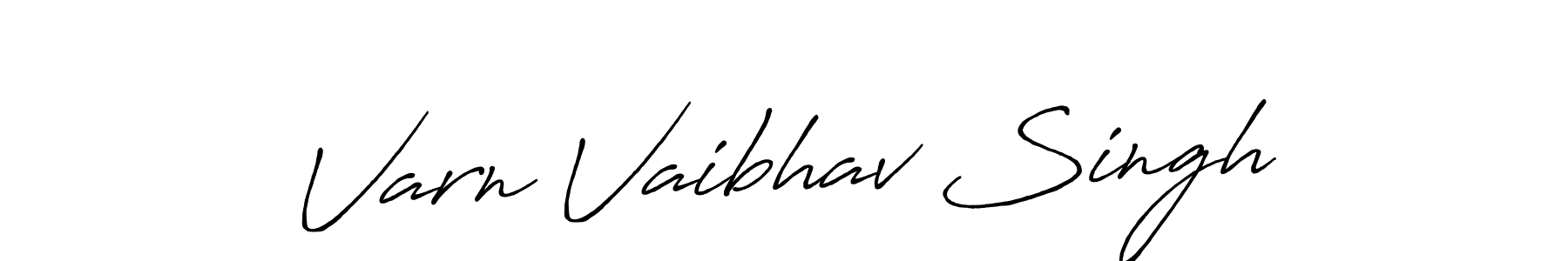 Similarly Antro_Vectra_Bolder is the best handwritten signature design. Signature creator online .You can use it as an online autograph creator for name Varn Vaibhav Singh. Varn Vaibhav Singh signature style 7 images and pictures png
