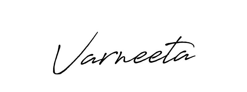 Use a signature maker to create a handwritten signature online. With this signature software, you can design (Antro_Vectra_Bolder) your own signature for name Varneeta. Varneeta signature style 7 images and pictures png