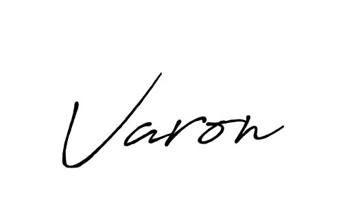 Make a beautiful signature design for name Varon. With this signature (Antro_Vectra_Bolder) style, you can create a handwritten signature for free. Varon signature style 7 images and pictures png