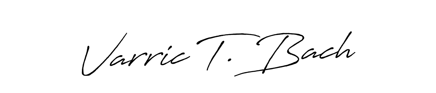 Check out images of Autograph of Varric T. Bach name. Actor Varric T. Bach Signature Style. Antro_Vectra_Bolder is a professional sign style online. Varric T. Bach signature style 7 images and pictures png