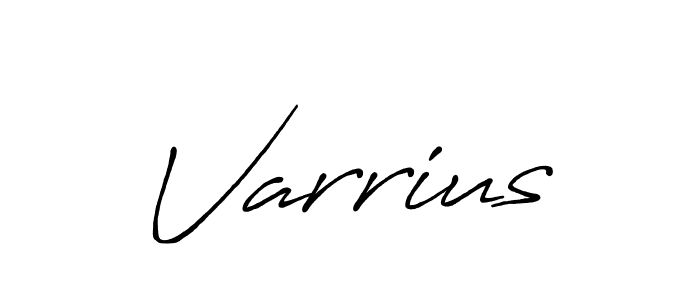 Varrius stylish signature style. Best Handwritten Sign (Antro_Vectra_Bolder) for my name. Handwritten Signature Collection Ideas for my name Varrius. Varrius signature style 7 images and pictures png