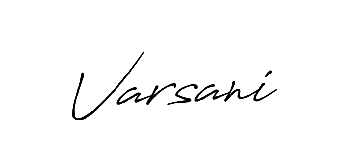 Varsani stylish signature style. Best Handwritten Sign (Antro_Vectra_Bolder) for my name. Handwritten Signature Collection Ideas for my name Varsani. Varsani signature style 7 images and pictures png