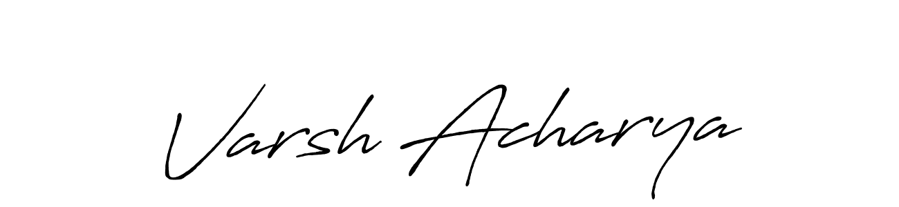 Once you've used our free online signature maker to create your best signature Antro_Vectra_Bolder style, it's time to enjoy all of the benefits that Varsh Acharya name signing documents. Varsh Acharya signature style 7 images and pictures png