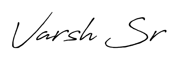 How to Draw Varsh Sr signature style? Antro_Vectra_Bolder is a latest design signature styles for name Varsh Sr. Varsh Sr signature style 7 images and pictures png