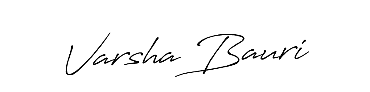 It looks lik you need a new signature style for name Varsha Bauri. Design unique handwritten (Antro_Vectra_Bolder) signature with our free signature maker in just a few clicks. Varsha Bauri signature style 7 images and pictures png