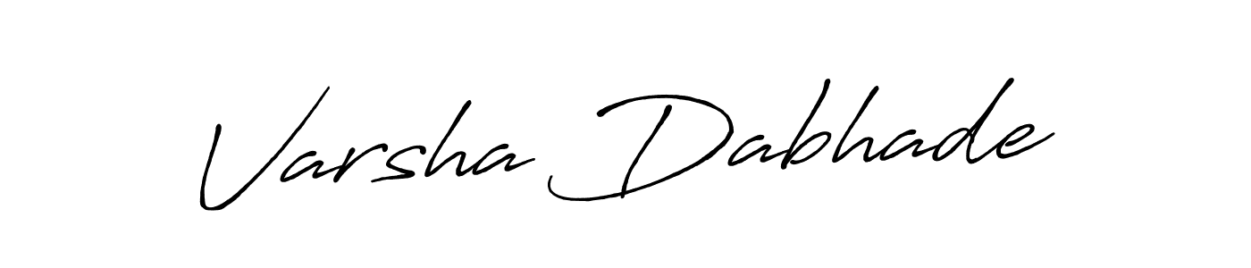 Also You can easily find your signature by using the search form. We will create Varsha Dabhade name handwritten signature images for you free of cost using Antro_Vectra_Bolder sign style. Varsha Dabhade signature style 7 images and pictures png