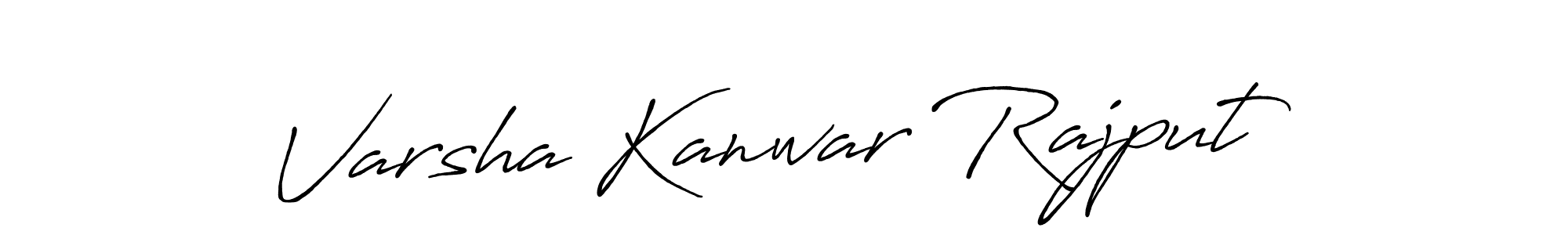 Design your own signature with our free online signature maker. With this signature software, you can create a handwritten (Antro_Vectra_Bolder) signature for name Varsha Kanwar Rajput. Varsha Kanwar Rajput signature style 7 images and pictures png