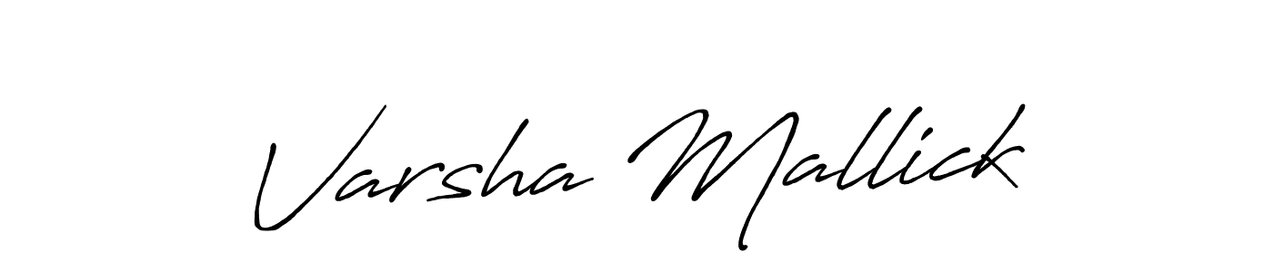 Antro_Vectra_Bolder is a professional signature style that is perfect for those who want to add a touch of class to their signature. It is also a great choice for those who want to make their signature more unique. Get Varsha Mallick name to fancy signature for free. Varsha Mallick signature style 7 images and pictures png