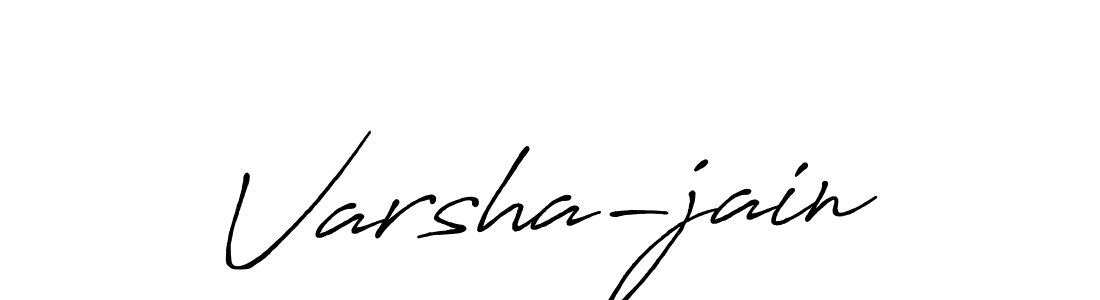 Design your own signature with our free online signature maker. With this signature software, you can create a handwritten (Antro_Vectra_Bolder) signature for name Varsha-jain. Varsha-jain signature style 7 images and pictures png