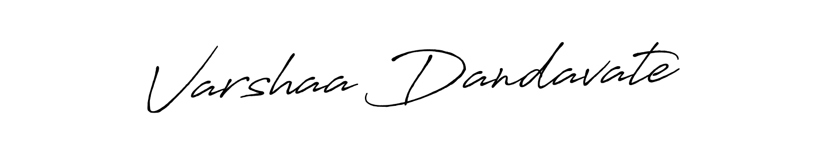 It looks lik you need a new signature style for name Varshaa Dandavate. Design unique handwritten (Antro_Vectra_Bolder) signature with our free signature maker in just a few clicks. Varshaa Dandavate signature style 7 images and pictures png