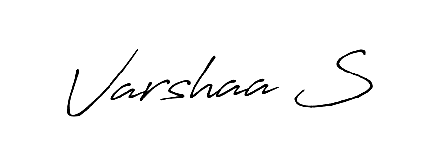 It looks lik you need a new signature style for name Varshaa S. Design unique handwritten (Antro_Vectra_Bolder) signature with our free signature maker in just a few clicks. Varshaa S signature style 7 images and pictures png