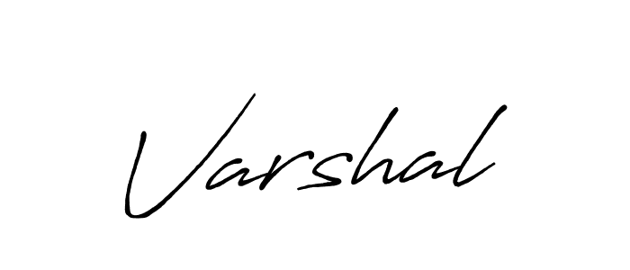 Varshal stylish signature style. Best Handwritten Sign (Antro_Vectra_Bolder) for my name. Handwritten Signature Collection Ideas for my name Varshal. Varshal signature style 7 images and pictures png