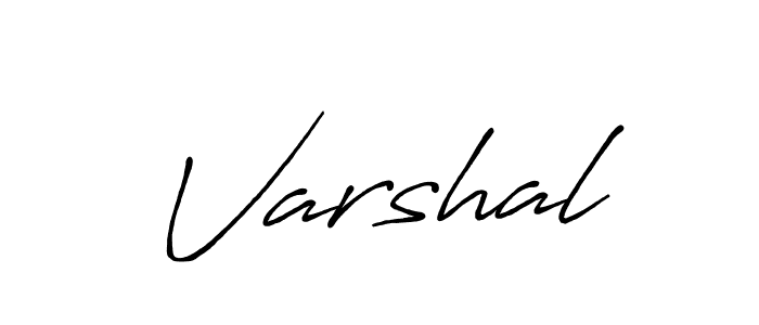 Varshal stylish signature style. Best Handwritten Sign (Antro_Vectra_Bolder) for my name. Handwritten Signature Collection Ideas for my name Varshal. Varshal signature style 7 images and pictures png