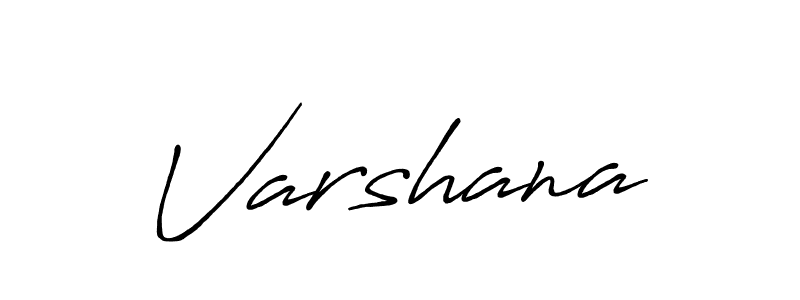 Use a signature maker to create a handwritten signature online. With this signature software, you can design (Antro_Vectra_Bolder) your own signature for name Varshana. Varshana signature style 7 images and pictures png