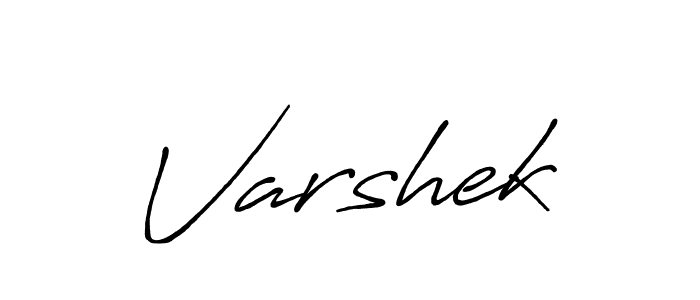 How to make Varshek signature? Antro_Vectra_Bolder is a professional autograph style. Create handwritten signature for Varshek name. Varshek signature style 7 images and pictures png