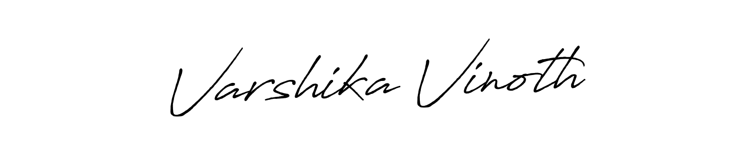 Varshika Vinoth stylish signature style. Best Handwritten Sign (Antro_Vectra_Bolder) for my name. Handwritten Signature Collection Ideas for my name Varshika Vinoth. Varshika Vinoth signature style 7 images and pictures png