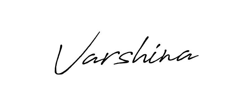 Make a beautiful signature design for name Varshina. With this signature (Antro_Vectra_Bolder) style, you can create a handwritten signature for free. Varshina signature style 7 images and pictures png