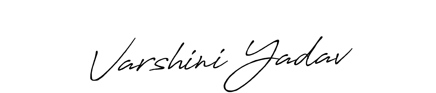 Make a beautiful signature design for name Varshini Yadav. With this signature (Antro_Vectra_Bolder) style, you can create a handwritten signature for free. Varshini Yadav signature style 7 images and pictures png