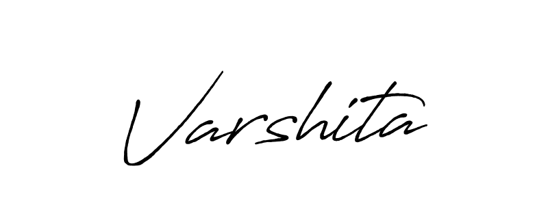 Make a beautiful signature design for name Varshita. With this signature (Antro_Vectra_Bolder) style, you can create a handwritten signature for free. Varshita signature style 7 images and pictures png