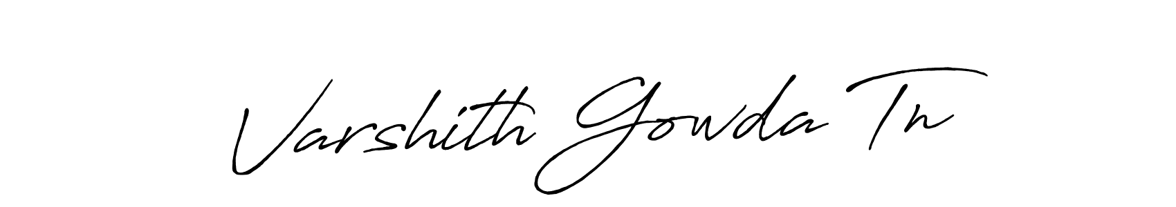 The best way (Antro_Vectra_Bolder) to make a short signature is to pick only two or three words in your name. The name Varshith Gowda Tn include a total of six letters. For converting this name. Varshith Gowda Tn signature style 7 images and pictures png