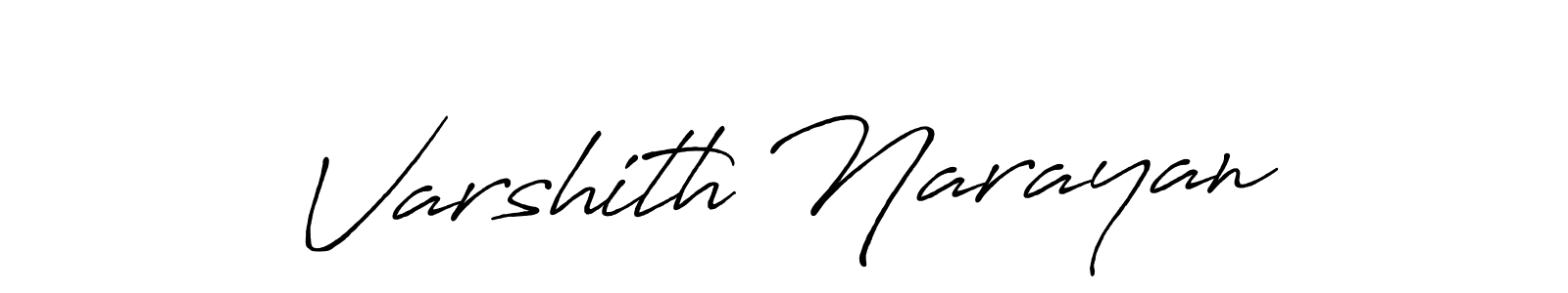 Make a beautiful signature design for name Varshith Narayan. Use this online signature maker to create a handwritten signature for free. Varshith Narayan signature style 7 images and pictures png