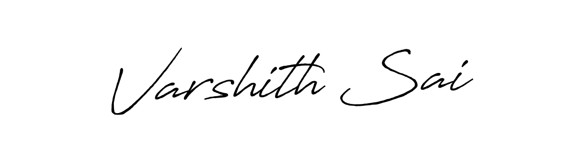 Varshith Sai stylish signature style. Best Handwritten Sign (Antro_Vectra_Bolder) for my name. Handwritten Signature Collection Ideas for my name Varshith Sai. Varshith Sai signature style 7 images and pictures png