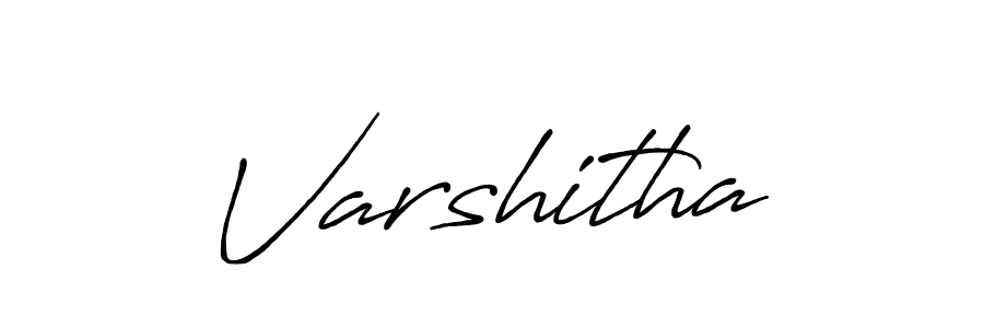 Create a beautiful signature design for name Varshitha. With this signature (Antro_Vectra_Bolder) fonts, you can make a handwritten signature for free. Varshitha signature style 7 images and pictures png
