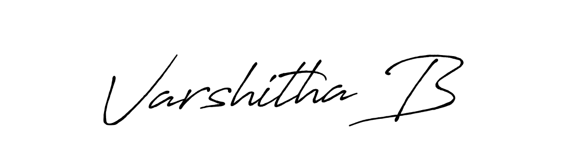 Also You can easily find your signature by using the search form. We will create Varshitha B name handwritten signature images for you free of cost using Antro_Vectra_Bolder sign style. Varshitha B signature style 7 images and pictures png