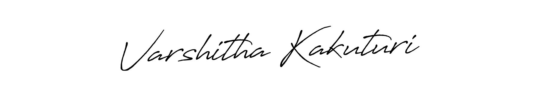 How to make Varshitha Kakuturi signature? Antro_Vectra_Bolder is a professional autograph style. Create handwritten signature for Varshitha Kakuturi name. Varshitha Kakuturi signature style 7 images and pictures png