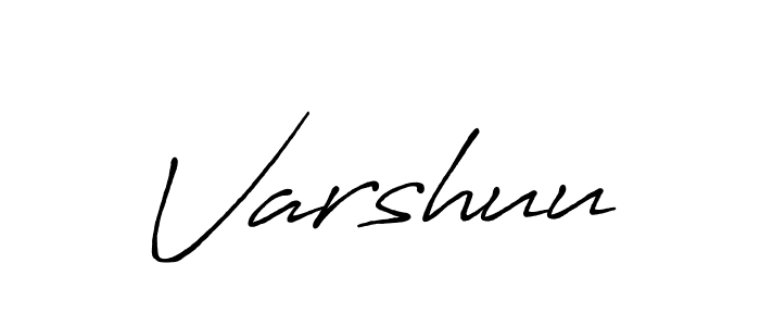 if you are searching for the best signature style for your name Varshuu. so please give up your signature search. here we have designed multiple signature styles  using Antro_Vectra_Bolder. Varshuu signature style 7 images and pictures png