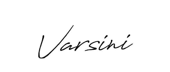 How to make Varsini name signature. Use Antro_Vectra_Bolder style for creating short signs online. This is the latest handwritten sign. Varsini signature style 7 images and pictures png