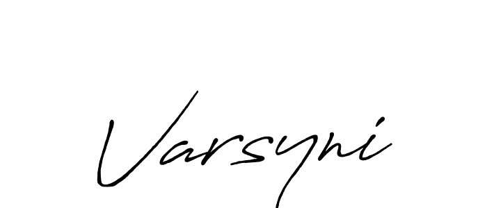 Create a beautiful signature design for name Varsyni. With this signature (Antro_Vectra_Bolder) fonts, you can make a handwritten signature for free. Varsyni signature style 7 images and pictures png