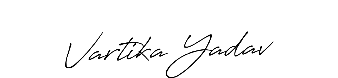 You should practise on your own different ways (Antro_Vectra_Bolder) to write your name (Vartika Yadav) in signature. don't let someone else do it for you. Vartika Yadav signature style 7 images and pictures png