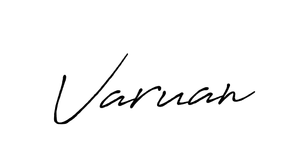 How to make Varuan name signature. Use Antro_Vectra_Bolder style for creating short signs online. This is the latest handwritten sign. Varuan signature style 7 images and pictures png