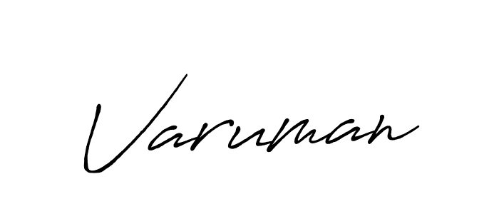 Use a signature maker to create a handwritten signature online. With this signature software, you can design (Antro_Vectra_Bolder) your own signature for name Varuman. Varuman signature style 7 images and pictures png