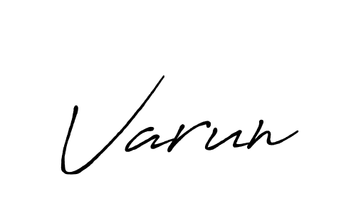 Use a signature maker to create a handwritten signature online. With this signature software, you can design (Antro_Vectra_Bolder) your own signature for name Varun. Varun signature style 7 images and pictures png