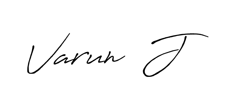 You can use this online signature creator to create a handwritten signature for the name Varun  J. This is the best online autograph maker. Varun  J signature style 7 images and pictures png